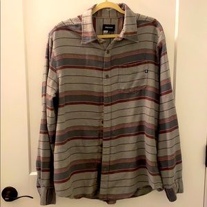 Marmot Striped button down. Light weight flannel!
